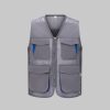 Multifunctional Colorblock Mesh Work Vest