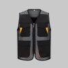 Multifunctional Colorblock Mesh Work Vest