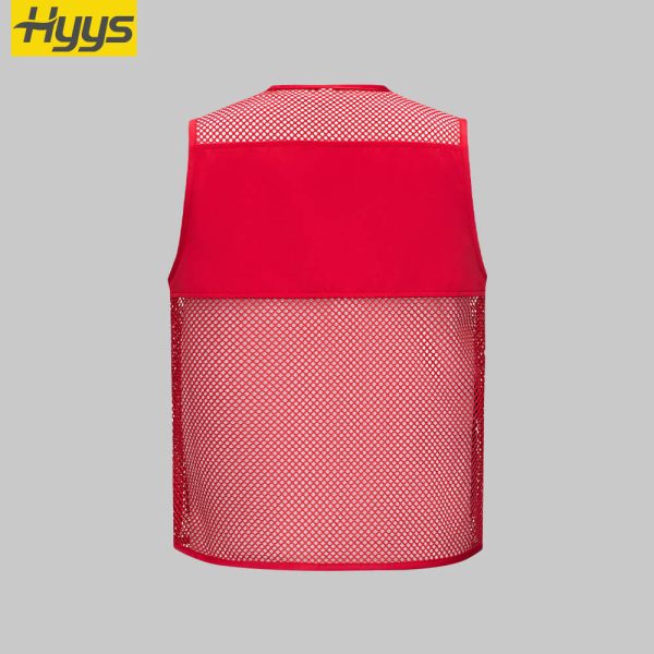 Multifunctional Colorblock Mesh Work Vest