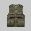 Summer mesh three-dimensional pocket work vest