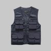 Summer mesh three-dimensional pocket work vest
