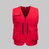 Waterproof zippered large pocket work vest