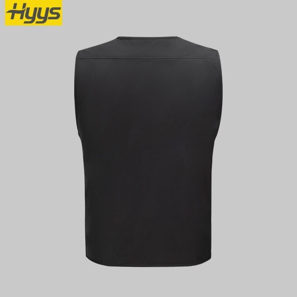 Waterproof zippered large pocket work vest