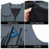 Waterproof zippered large pocket work vest