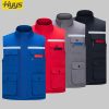 Winter high visibility anti-static work vest