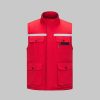 Winter high visibility anti-static work vest