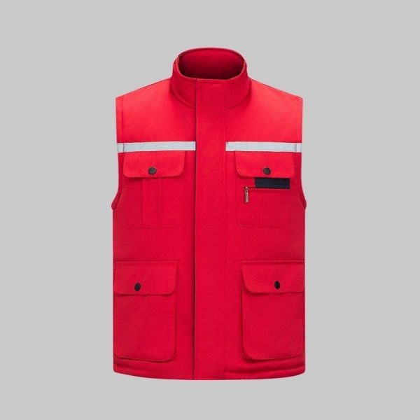 Winter high visibility anti-static work vest