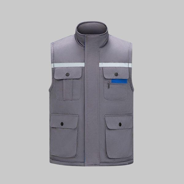 Winter high visibility anti-static work vest