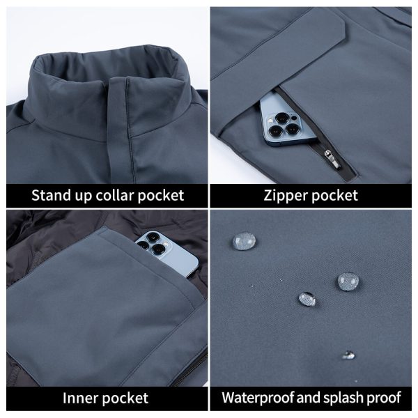 Winter waterproof down work vest