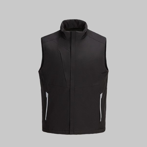 Solid Color Down Cotton Work Vest