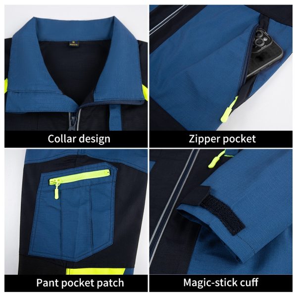 Rip-resistant workwear wear-resistant safety work clothing with custom logos