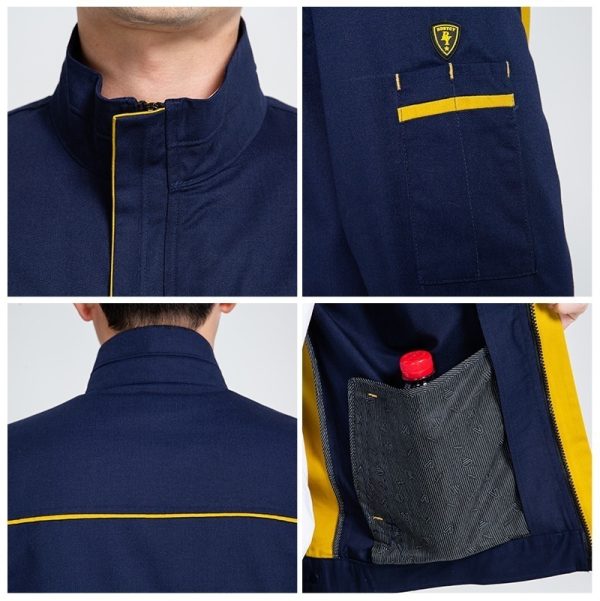 Polyester-cotton work clothes are best for spring and autumn