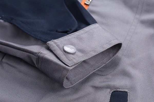 Long-sleeved polyester-cotton high-visibility work suit