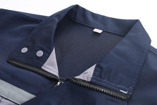 Long-sleeved polyester-cotton high-visibility work suit