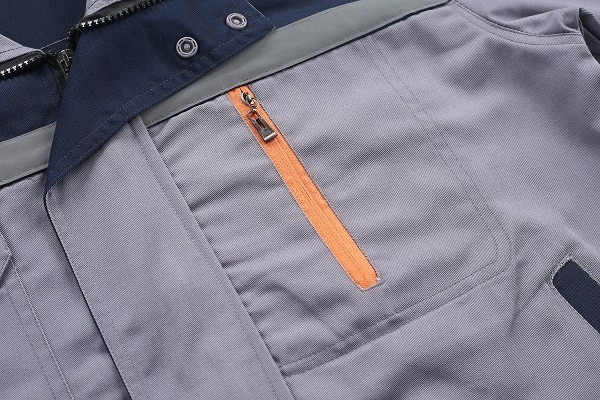 Long-sleeved polyester-cotton high-visibility work suit