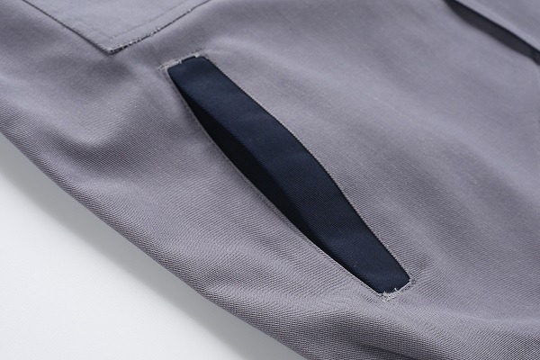 Long-sleeved polyester-cotton high-visibility work suit