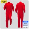 Polyester-cotton stand-up collar coveralls