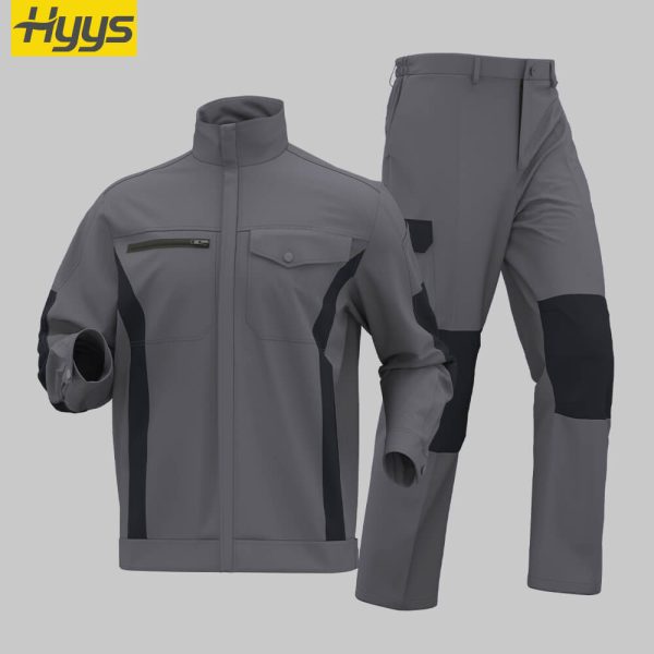 Comfortable and durable multi pocket reinforced work jacket