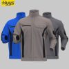 Comfortable and durable multi pocket reinforced work jacket