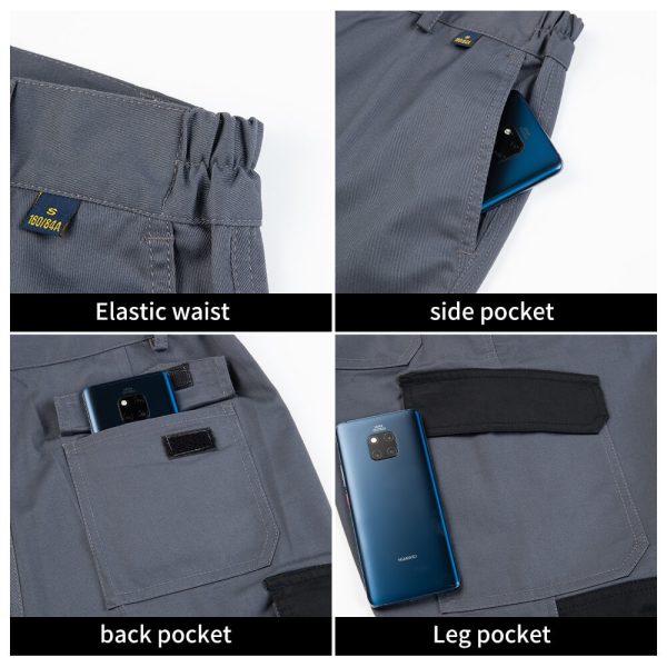 Comfortable and durable multi pocket reinforced work pants