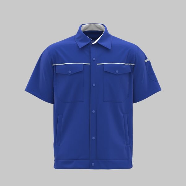 Summer Short Sleeve Moisture Wicking Shirt Jacket (DM241D)