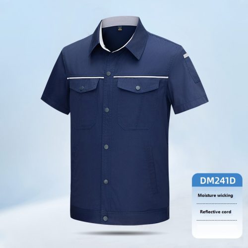 Summer Short Sleeve Moisture Wicking Shirt Jacket (DM241D)