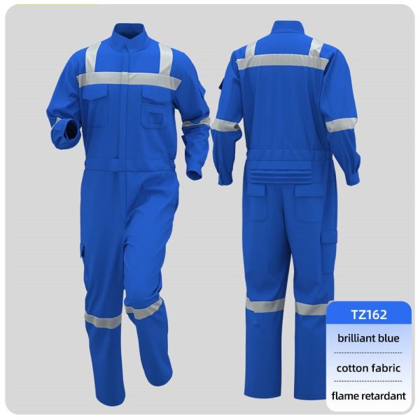 Pure Cotton Flame Retardant High-visibility Coveralls