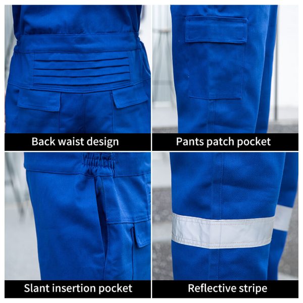 Pure Cotton Flame Retardant High-visibility Coveralls