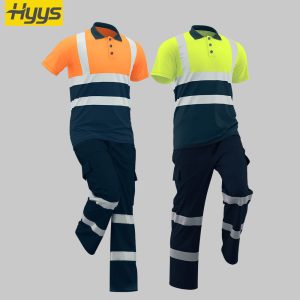 Summer quick-drying high-visibility polo shirt