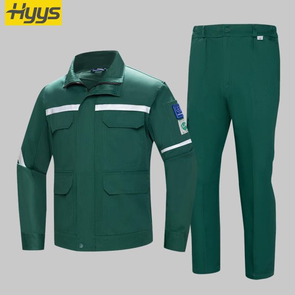 Large pocket high visibility anti-static protective clothing suit