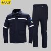 Large pocket high visibility anti-static protective clothing suit