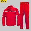 Large pocket high visibility anti-static protective clothing suit