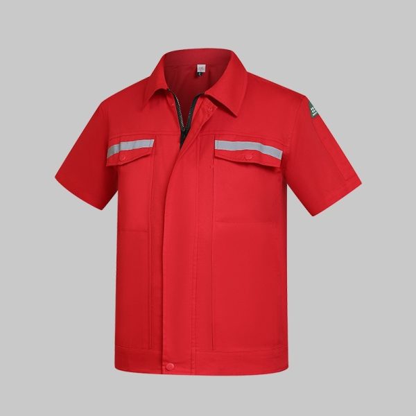 Cotton high-visibility work clothes