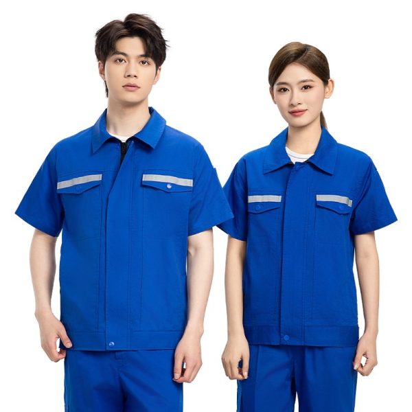 Cotton high-visibility work clothes