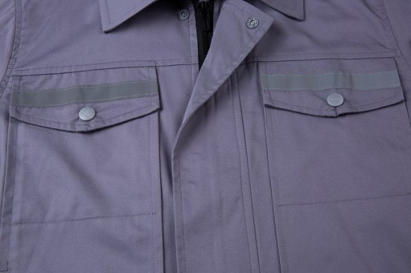 Cotton high-visibility work clothes