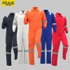 Cotton spring autumn high-visibility coveralls