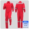 Cotton spring autumn high-visibility coveralls
