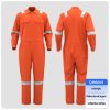 Pure cotton high-visibility coveralls