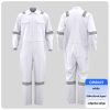 Pure cotton high-visibility coveralls