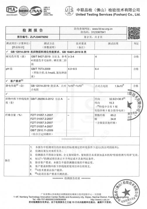 rd-616-anti-static-safety-clothing-test-report