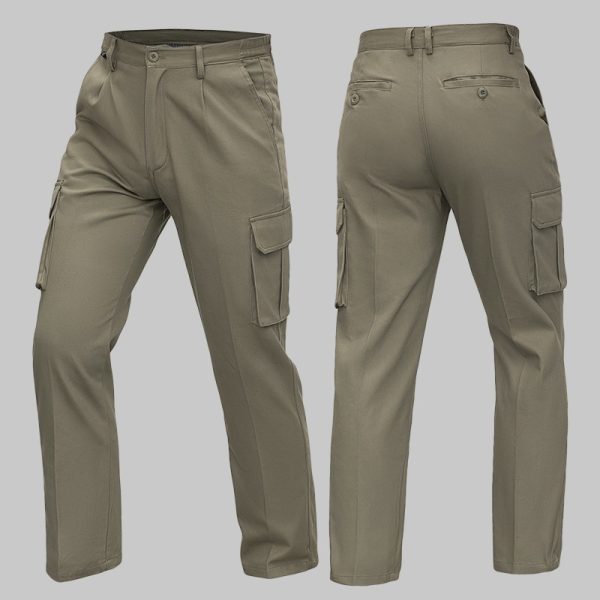 High-quality cotton six-pocket work pants