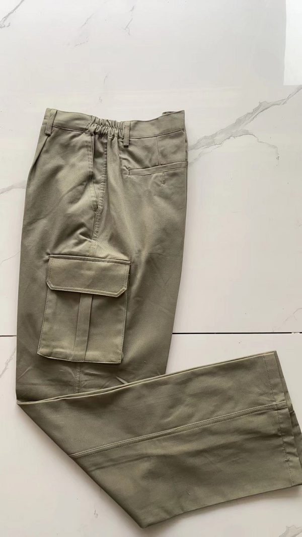 High-quality cotton six-pocket work pants