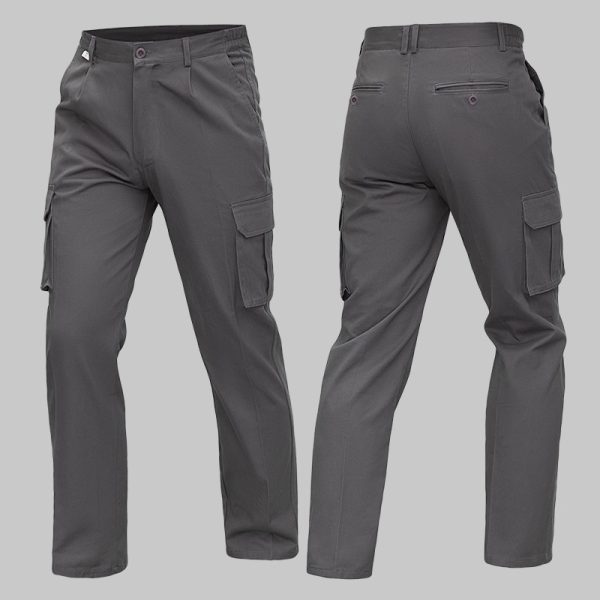 High-quality cotton six-pocket work pants
