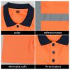 Quick-drying breathable high-visibility long and short-sleeved POLO shirts