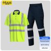 Quick-drying breathable high-visibility long and short-sleeved POLO shirts