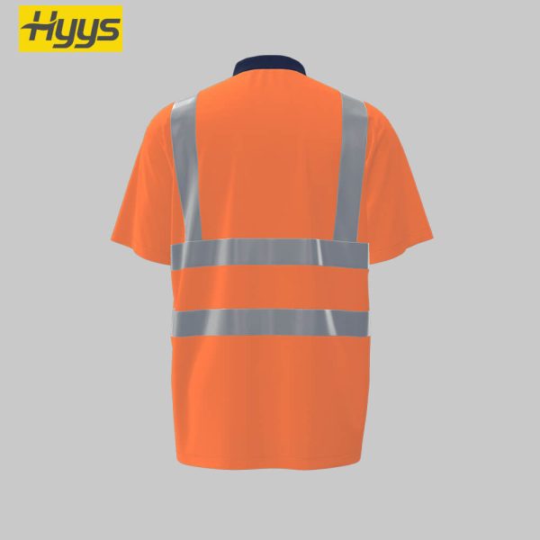 Quick-drying breathable high-visibility long and short-sleeved POLO shirts