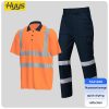 Quick-drying breathable high-visibility long and short-sleeved POLO shirts