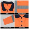 Quick-drying Long-sleeved High-visibility Solid Color Lapel POLO Shirt Suit