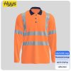 Summer quick-drying long-sleeved high-visibility lapel POLO shirt