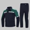 Colorblock large pocket high-visibility anti-static protective clothing suit